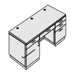 PWE Economy Pedestal Workstation
